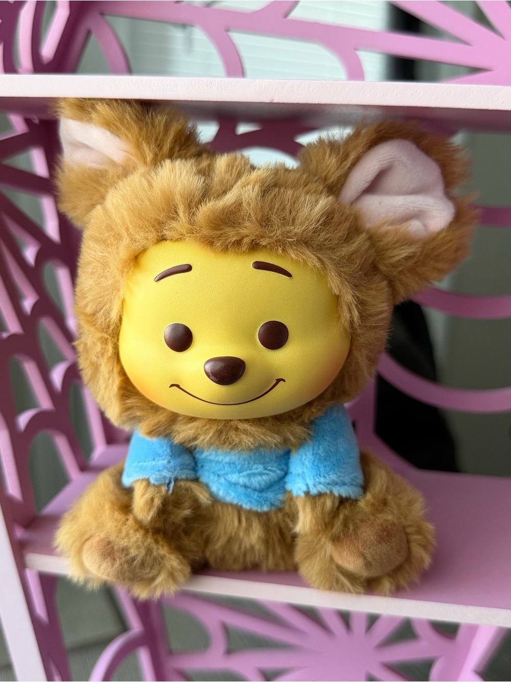 Miniso Winnie The Pooh Roo Adzuki Bean Plush Keychain